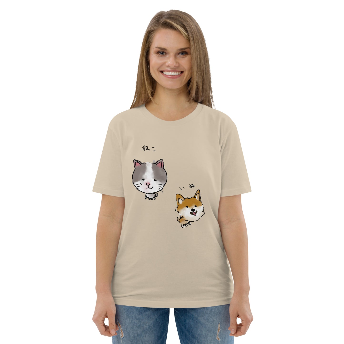 ゆるいねこといぬTシャツ