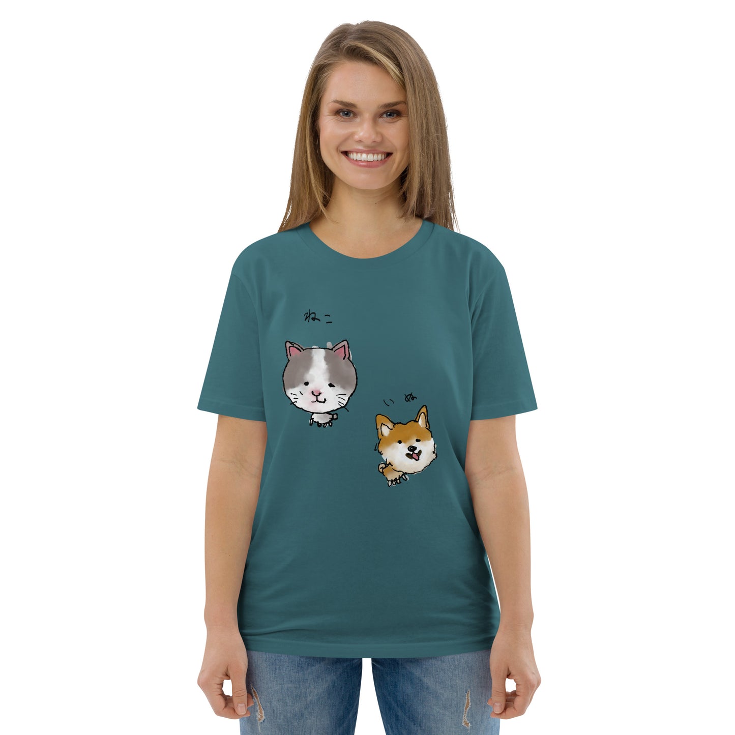 ゆるいねこといぬTシャツ