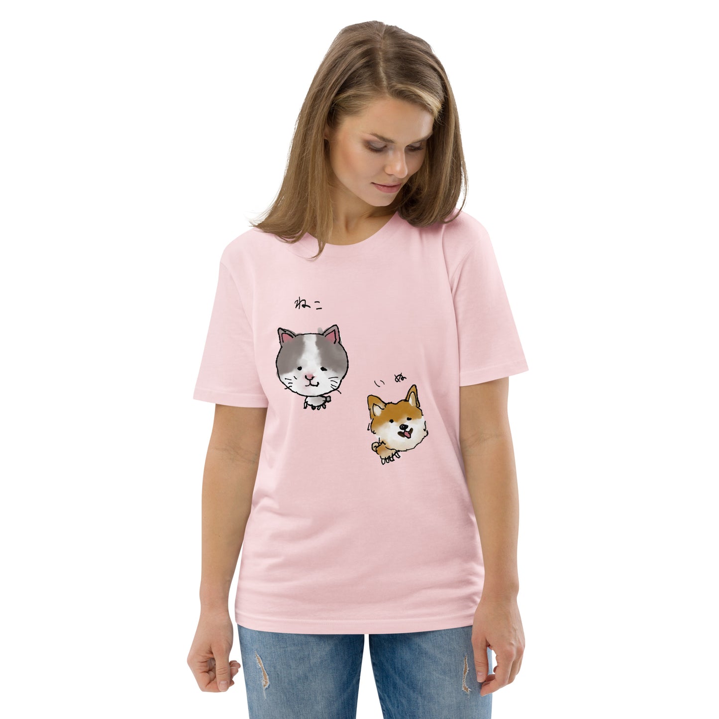 ゆるいねこといぬTシャツ