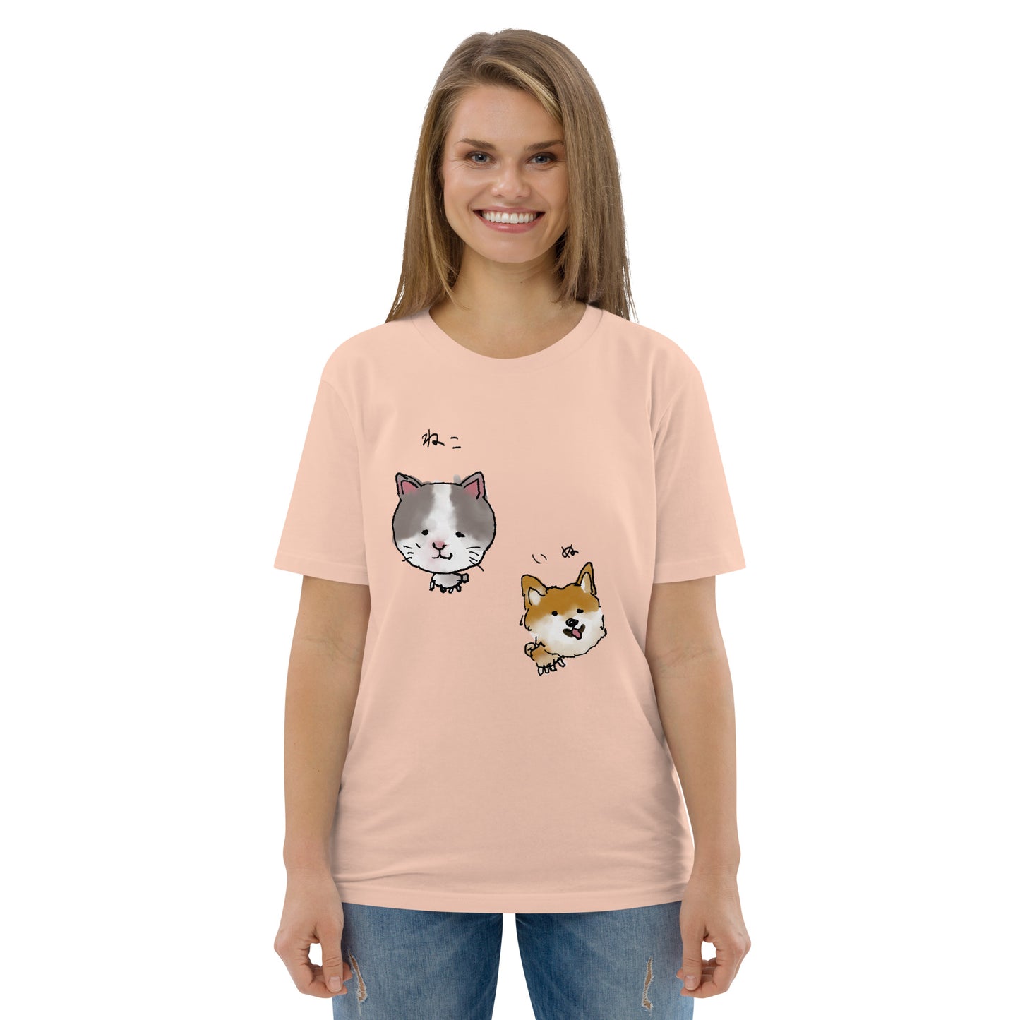 ゆるいねこといぬTシャツ