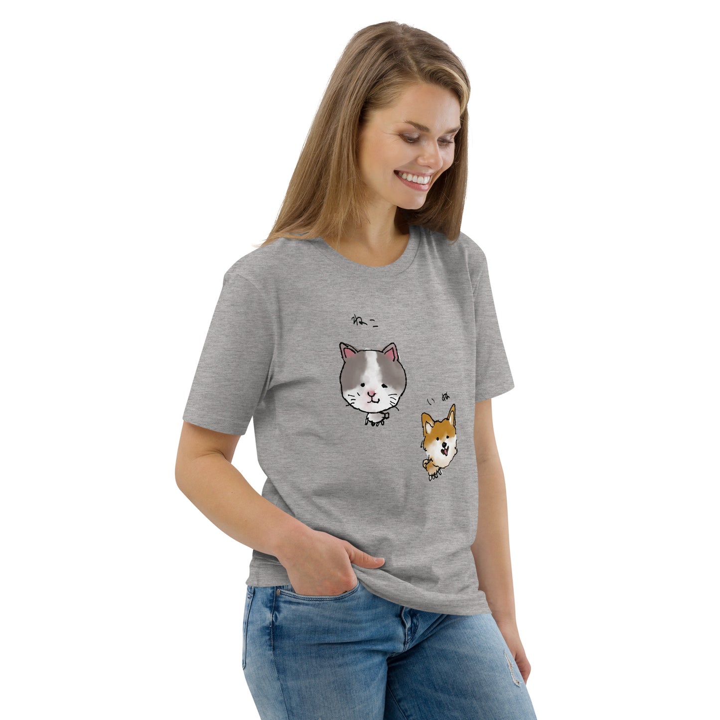 ゆるいねこといぬTシャツ